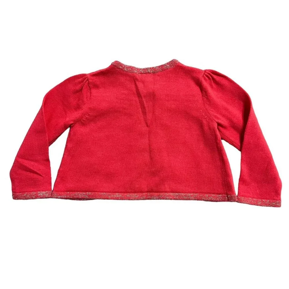 NEW Gymboree 6-12m Sparkly Ruffle Cardigan Sweater